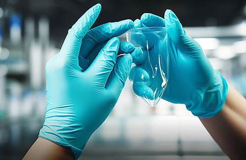 Make medical rubber gloves smooth and anti-stick